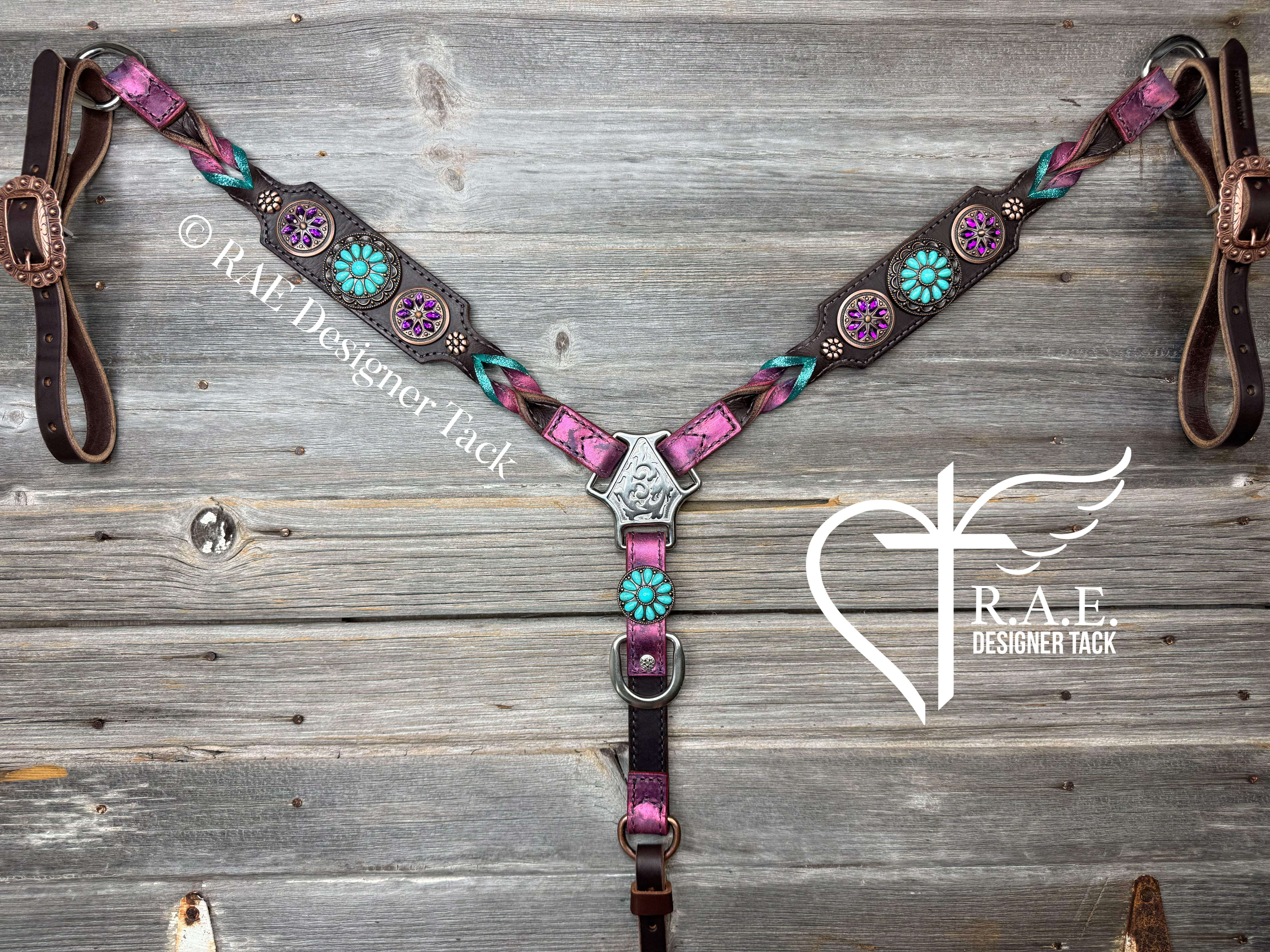The Seis in Purple & Turquoise