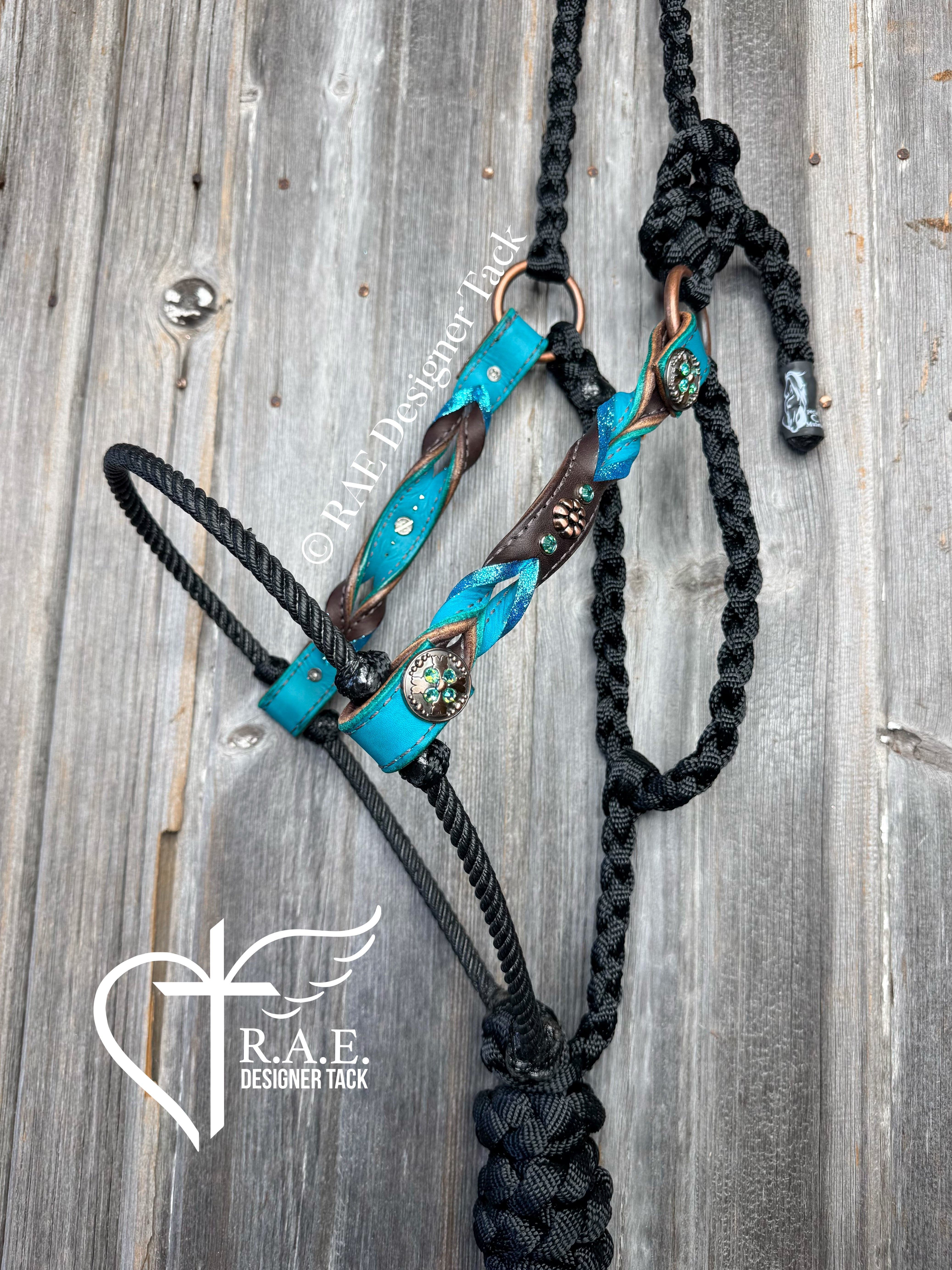 Lariat Halter in Teal